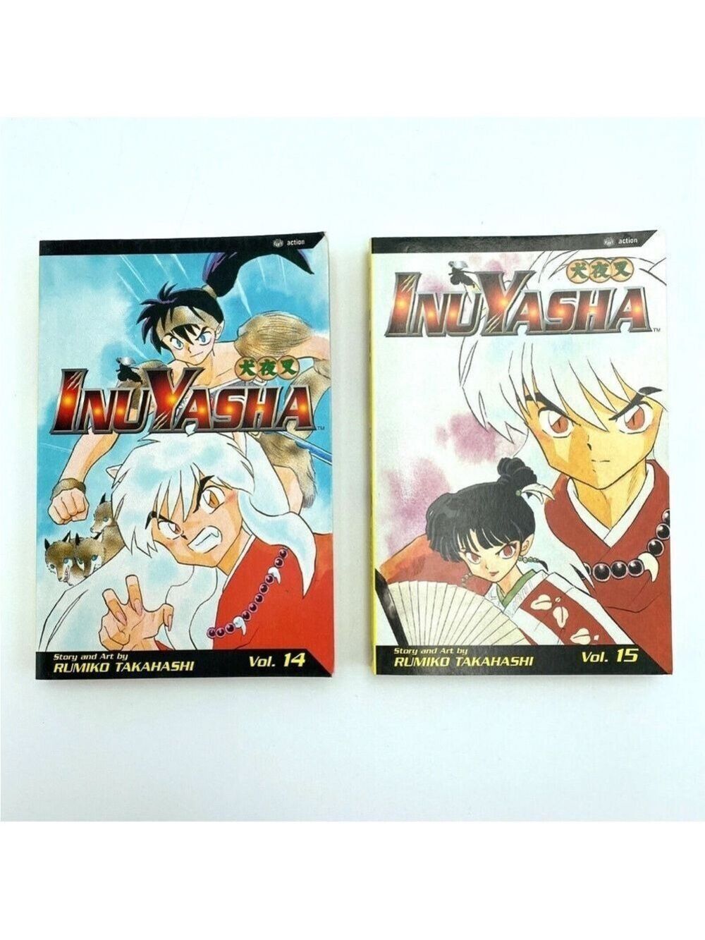 Inuyasha Vol.14 & 15 English Manga Rumiko Takahashi Paperback Book